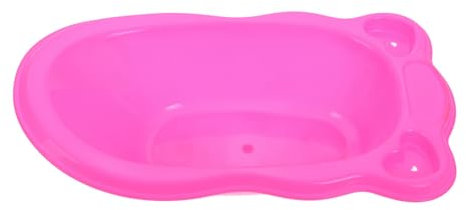 YARNOW Puppenbadespielzeug Puppenbadewanne Badewanne für Babypuppen Badewanne Plastik Rosy