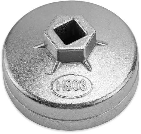 NCTNCX öLfilterschlüSsel 74mm öLfilter Werkzeug Aluminium öLfilter LöSeschlüSsel Mit 14 Nuten FilterschlüSsel FüR Die Meisten Modelle