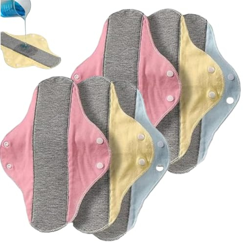 Compresas para incontinencia femeninas, impermeables, lavables y a prueba de fugas. Compresas menstruales ultrafinas de terciopelo, de algodón puro ecológico y tejido transpirable, ideales para el cu