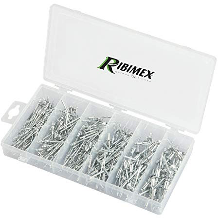 Ribimex PRGOU320RIV Maletín de remaches 320 piezas