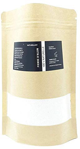 Piedra de alumbre en polvo Surfina 250 g | 100% natural | Desodorante mineral y cosmético DIY | Cuidado tradicional | Formato práctico