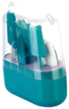 Abaodam Colocar juego de tijeras para uñas traje de niños cortaúñas recién nacido juegos de uñas tijeras para niños kit de cortauñas para bebés práctico kit de uñas para bebés manicura