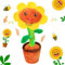 Dancing Sunflower Toys for Babies Sensory Toys 1 2 3 4 5 6 Year Old Boys Girls Dancing Singing Cactus Talking Cactus Toy Gifts for Age 1-3 Boys Girls Interactive Baby Toy for 1 2 3 Birthday Gifts 6m+