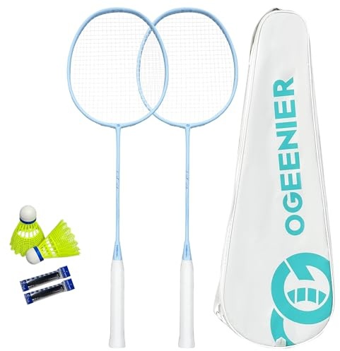OGEENIER Raquette Badminton Adulte,Raquette Badminton pour 2 Personnes