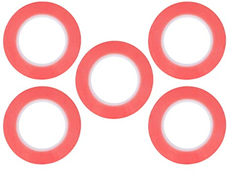 CHICIRIS Nastro Adesivo a Doppio Adesivo Ad Alta Prestazione Rosso Rimovibile, Super (4 mm)