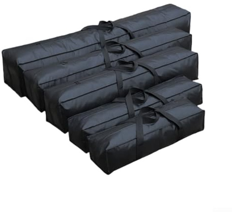 Bolsa impermeable Oxford para tienda de campaña, almacenamiento resistente para cañas de pescar, silla plegable y funda de transporte con base reforzada (120 x 25 x 25 cm)