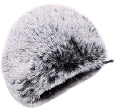 Toyvian Copertura Pelosa in Peluche per Microfono Riduzione del Vento e Protezione da Spruzzi, Accessorio Pratico per Microfoni Esterni