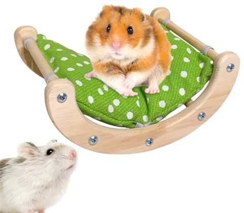 Lettino riutilizzabile | Sedia a dondolo per criceti con clip a prova di perdite | Sedia a dondolo multifunzionale per piccoli animali domestici Riposo Giocare Gabbia Decorazione Comfort Habitat