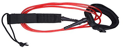 VGEBY Knöchelriemen Leash für Surf-Bandage für Surfbrett 180 cm Länge, ., rot