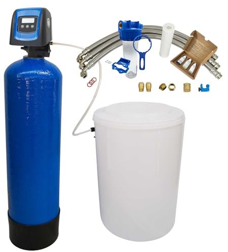 Descalcificador Bi-bloques 30l Toodo Fleck 5800 Sxt Volumétrico Con Kit De Instalación Descalcificador De Agua Domestico