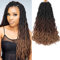 Faux Locs Crochet Cheveux 6 Packs 18 Pouces Ombre Gypsy Locs Crochet Hair Cheveux Synthétique Soft Dreadlocks Crochet Cheveux Extension (45.72cm,1B/30/27)