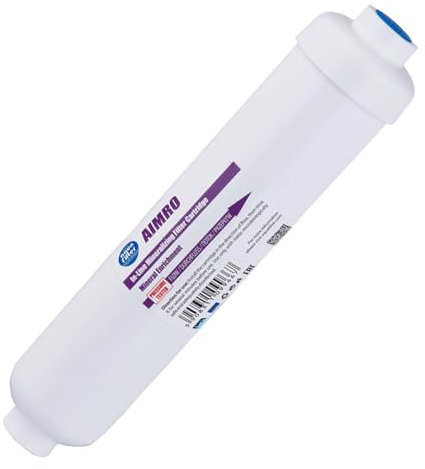 AcquaHOME® Filtro in linea AQUAREMINERALIZER 10 T33 Remineralizzante Stabilizzante del pH per Impianti Osmosi Inversa Depuratori - Azione Mineralizzante Acqua - Regolarizza Concentrazione Ionica