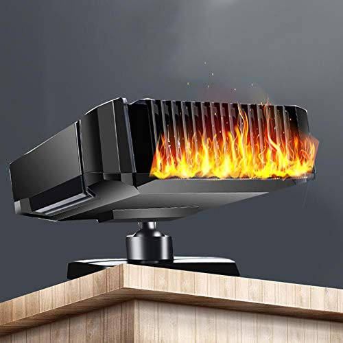 MotorMinds Auto Heizlüfter, 12V 150W Auto Heizung Tragbare und Ventilator 2 in 1, Heizung für Auto Car Heater, Windschutzscheibe, Schnee, Nebel, Frostentfernung mit Handgriff und 360° Drehbasis