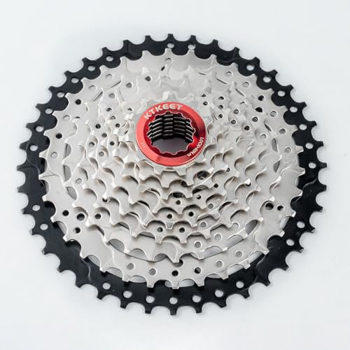 KTKEET Cassette de 9 velocidades 11-30T/32T/34T/36T/40T/42T/46T/50T/ bicicleta de montaña/carretera piñón de 9 velocidades compatible con Shimano Ultegra xt Sunrace Sram (11-40T)