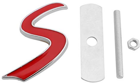Xuniu 3D Metal S Front Grille Badge Emblem Decal For Mini Cooper R50 R52 R53 R56 R57