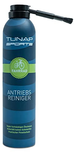 TUNAP SPORTS Antriebsreiniger, 300 ml Perfekte Reinigung von Kette und Ritzel am Rad mit Pinselbürste gegen Fingerverschmieren - E-Bike Ready