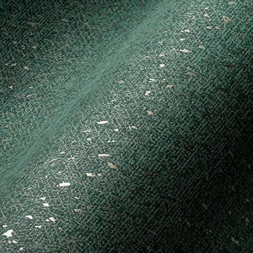 Livingwalls My Home My Spa Design Tapete Dunkelgrün Gold Glänzend 387021 Vliestapete Grün 10,05x0,53m Made in Germany