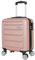 ZAHRAB Cabin Suitcase, Easy Jet 45x36x20 Cabin Bag | Lightweight, Telescopic Handle, Hard Shell Small Carry on Suitcase with Wheels | Travel Luggage (Rose Gold)
