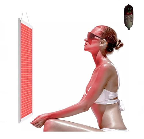 Terapia con luce rossa, lampada riscaldante a infrarossi vicini a 660 nm e 850 nm per viso, schiena, collo, spalle, corpo, vita, sollievo dal dolore e anti-invecchiamento, 646 LED