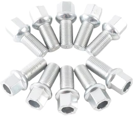 HZSMYXGS Bulloni Cerchioni Compatibile con Golf per MK5 per MK6 per CC per Polo per J&Etta per Maggiolino Bulloni Ruota Pneumatico Whorl Dado Ruota 8D0601139D