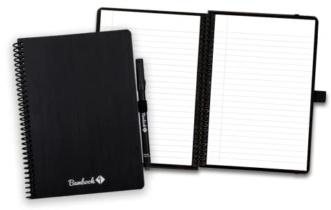 BAMBOOK Classic Notizbuch Original - A5 - Liniert, Wiederverwendbares Notizbuch, Notizblock, Reusable Notebook