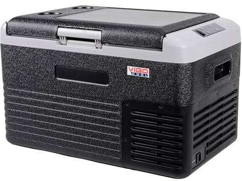 Vigo Cool Kompressor Kühlbox 30L - Ideal für Camping & Auto, Vielseitig 12V/24V/230V, Temperaturbereich -20°C bis +20°C, Kühlbox Elektrisch, Kühlbox Kompressor, Camping Kühlschrank