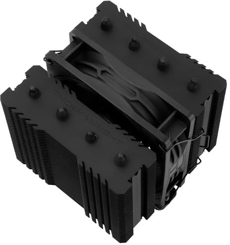 TR Peerless Assassin 90 SE Negro Enfriador de CPU, 4 tubos de calor, dos torres y ventilador PWM, con velocidad de 2200 RPM Refrigeración de la CPU, para Intel LGA 1700, 1851, 1150, 1151 y 1200; AM4