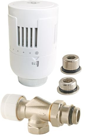 SOMATHERM FOR YOU, 601522110, Grifo termostático T301 esquina invertida universal 3/8 (12x17) o 1/2 (15x21), Compatible con todas las cabezas termostáticas estándar M30x1,5 del mercado.