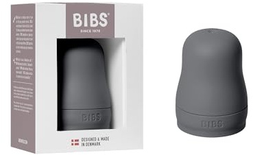 BIBS Bottle Cap Set - BPA-Free, Dishwasher Safe, Customizable Colors, Includes Cap, Milk Lock, and Screw Cap - Compatible with BIBS Bottles (Sold Separately) - Iron