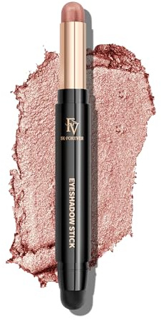 FV Barra de Sombra de Ojos Alta Pigmentación - Larga Duración, Resistente al Agua, Brillo Intenso, Rose Shimmer