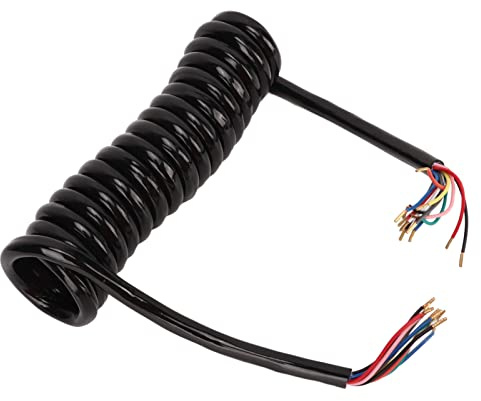 Cavo Avvolto 13 Conduttori con Guaina Isolante, Rame 20AWG, 3 Metri - Sicurezza Migliorata, Alta Flessibilità, Uso per Rimorchi e Veicoli Ricreazionali
