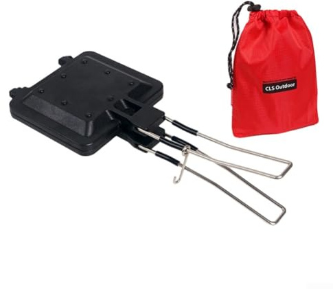 Portable Folding Grill for Sandwiches, Ideal for Quick Breakfasts and Cooking