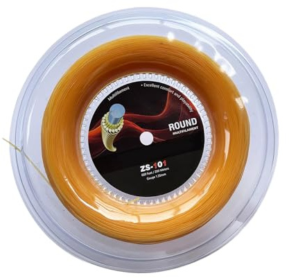 CAZSTYK Cuerda de tenis de poliéster de 200 m, 1,35 mm de diámetro, construcción suave para control de pelotas y raquetas de tenis cómodas