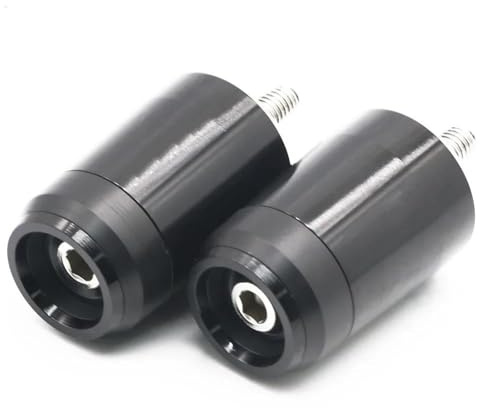 Motorstång Motorcykel Fallskydd Universal 7/8''22mm CNC Handtag Grepp Ändar Lock Cap Plugs För R1200RT(Svart)