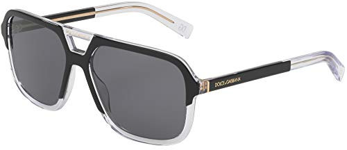Ray-Ban Herren 0DG4354 Sonnenbrille, Braun (Matte Black), 58.0