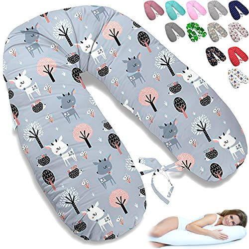 170cm XXL Stillkissen Schwangerschaftskissen Lagerungskissen Seitenschläferkissen große Farbwahl Handmade Baumwolle 100% aus Zertifizierte Materialien ekmTRADE (45)