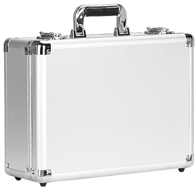 Valigia Portautensili In Alluminio, Custodia Portautensili Portatile In Lega Di Alluminio, Valigetta Con Schiuma Protettiva, Custodia Da Trasporto Per Organizer Di Parti, 255x165x95mm