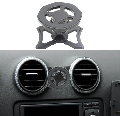 Cookiss - Soporte magnético para teléfono de coche compatible con Audi A3 8P y Audi S3 8P, apto para MagSafe Smartphones y GPS con soporte para teléfono de coche, visión ajustable de 360 grados (negro