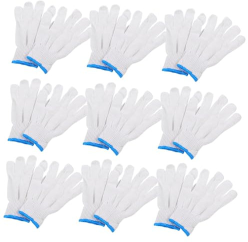 Happyyami 20paare Arbeitshandschuhe Für Garten Und Haushalt Outdoor-schutzhandschuhe Mit Rutschfestem Design Aus Baumwolle Waschbar