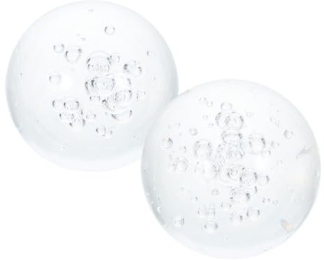 UPKOCH 2pezzi Sfere Decorative Trasparenti per Fontane da Acquari Decorazioni e da Scrivania