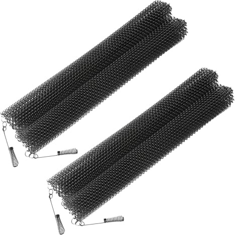 Cabilock Lot De 2 pare-feu En Métal Pour Cheminée Barrière De Poêle À Bois Rideau De Cheminée Décoratif pare-feu En Métal À Bois Noir Pour La Maison