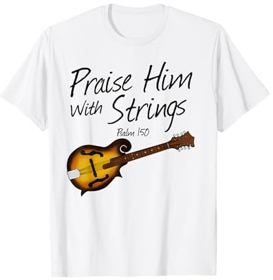 Louez-Le avec des Cordes, Mandoline Chrétien Mandoliniste T-Shirt