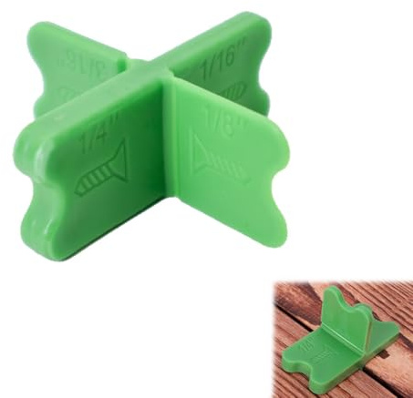 Tile Spacers for Adults, Cross Spacers with Multiple Sizes (1/4, 1/8, 1/16, 3/16), Practical Tool for Even Tile Grout