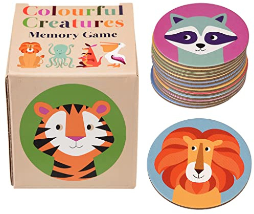 Children's Colourful Creatures Memory Game (24 Pieces)