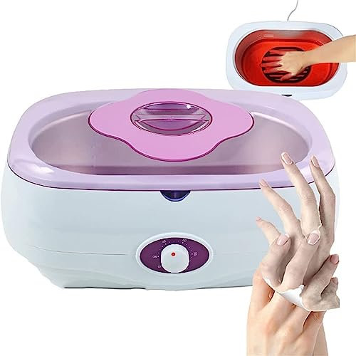 Scaldacera A Paraffina Di Grande Capacità Da 4 Litri Riscaldatore Di Cera Macchina Per Cera Di Paraffina Per Piede Mano 0-60 °C Bagno Di Paraffina Regolabile Per Casa/salone Di Bellezza(Pink)