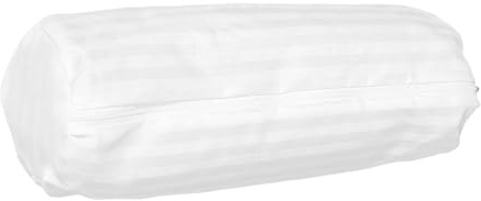 SEWOART Fodera per Cuscino Cilindrico Rotondo Bianco, Resistente alle Pieghe e Lavabile in Lavatrice, per Uso Decorativo e Comfort Quotidiano