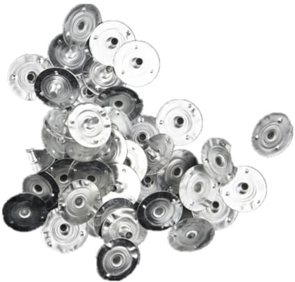 ORFOFE 300 Pezzi Base Stoppini in Metallo per Candele Fai da Te Supporti Resistenti Nataliz per Stoppini Candele in Cera Accessori Nataliz Artigianali Dimensioni Duraturo
