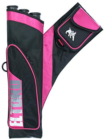 elToro Sport³ Pro - Seitenköcher - Linkshand | Farbe: Schwarz/Pink; Zubehör Bogenschießen, Pfeil und Bogen, Bogensport, Köcher