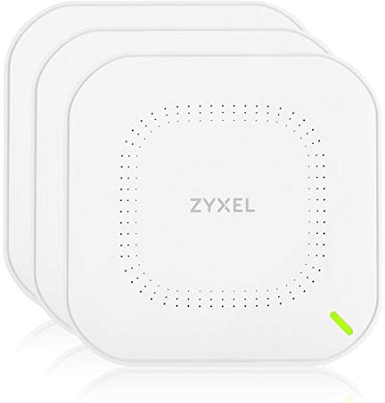 Zyxel Hybrid Punto de Acceso inalámbrico en la Nube, Antena 2x2 de Banda Dual, 1,2 Gbps PoE (Independiente o gestionado en la Nube), sin Adaptor de Corriente, 3-Pack [NWA1123-ACV3]