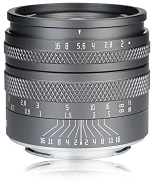 AstrHori 50 mm F2.0, stor bländning, helformatobjektiv med manuell fast brännvidd med blureffekt och filterfack, kompatibel med Nikon Z-Mount spegellös kamera Z50, ZFC, Z5, Z6, Z6, Z6, Z7, Z7 osv,